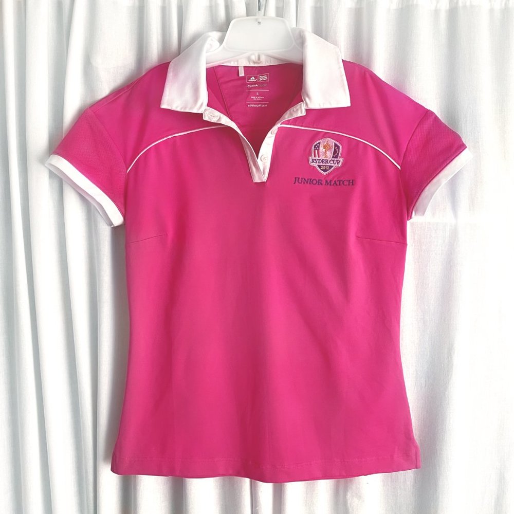 Adidas women's t-shirt, pink, size S junior. Short sleeve